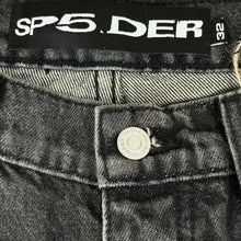 Load image into Gallery viewer, 2025 spider web stone denim shorts