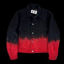 Load image into Gallery viewer, 2024 louis vuitton ombré embroidered denim jacket