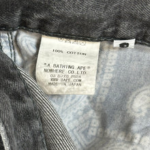 Load image into Gallery viewer, late 2000s bape made by human patch black slim jeans