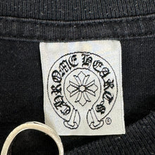 Load image into Gallery viewer, 2000s chrome hearts red scroll vine dagger pocket tee