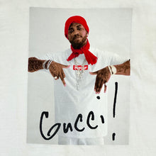 Load image into Gallery viewer, 2016 supreme gucci mane photo tee white