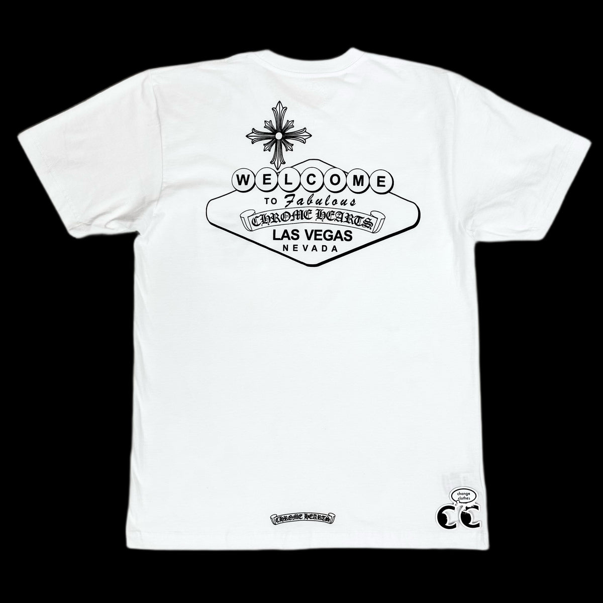 chrome hearts las vegas pocket tee white – change clothes