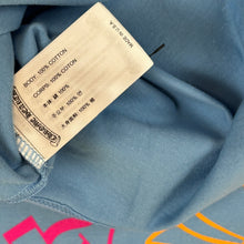 Load image into Gallery viewer, chrome hearts art basel miami horseshoe tee light blue