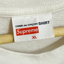 Load image into Gallery viewer, 2018 supreme // cdg split box logo tee