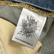 Load image into Gallery viewer, 2025 spider web stone denim shorts