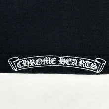 Load image into Gallery viewer, 1999 chrome hearts scroll logo tee black