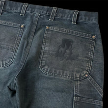 Load image into Gallery viewer, warren lotas 8481 barbed wire carhartt double knees black