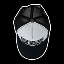 Load image into Gallery viewer, 90s chrome hearts hollywood trucker hat white dome