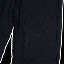 Load image into Gallery viewer, 2023 warren lotas // billy hill diamond plate denim hybrid reaper sweatpants