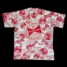 Load image into Gallery viewer, 1990 budweiser bottle cap aop tee