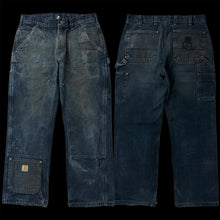 Load image into Gallery viewer, warren lotas 8481 barbed wire carhartt double knees black