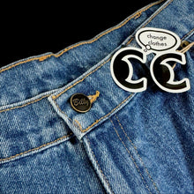 Load image into Gallery viewer, 2023 billy hill diamond plate double knee denim shorts