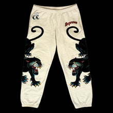 Load image into Gallery viewer, 2021 supreme panther sweatpants natural
