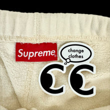 Load image into Gallery viewer, 2021 supreme panther sweatpants natural