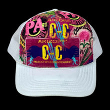 Load image into Gallery viewer, cc environmental patchwork trucker hat by crusty wizard