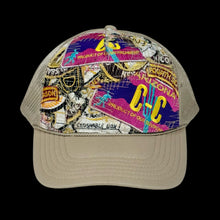 Load image into Gallery viewer, cc environmental patchwork trucker hat by crusty wizard