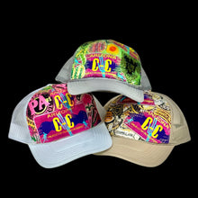 Load image into Gallery viewer, cc environmental patchwork trucker hat by crusty wizard