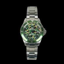 Load image into Gallery viewer, 2006 bape bapex green camo green bezel