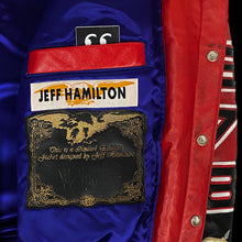 Load image into Gallery viewer, 1998 jeff hamilton chicago bulls repeat 3peat lambskin leather jacket