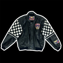 Load image into Gallery viewer, 1998 jeff hamilton nascar 50th ann leather racing jacket