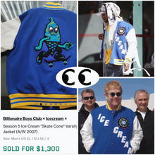 Load image into Gallery viewer, 2021 ice cream eu team skate cone varsity jacket