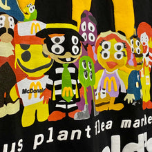 Load image into Gallery viewer, 2022 cactus plant flea market // mcdonald’s buddy & friends tee black