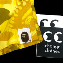 Load image into Gallery viewer, 2009 bape fire camo swim shorts