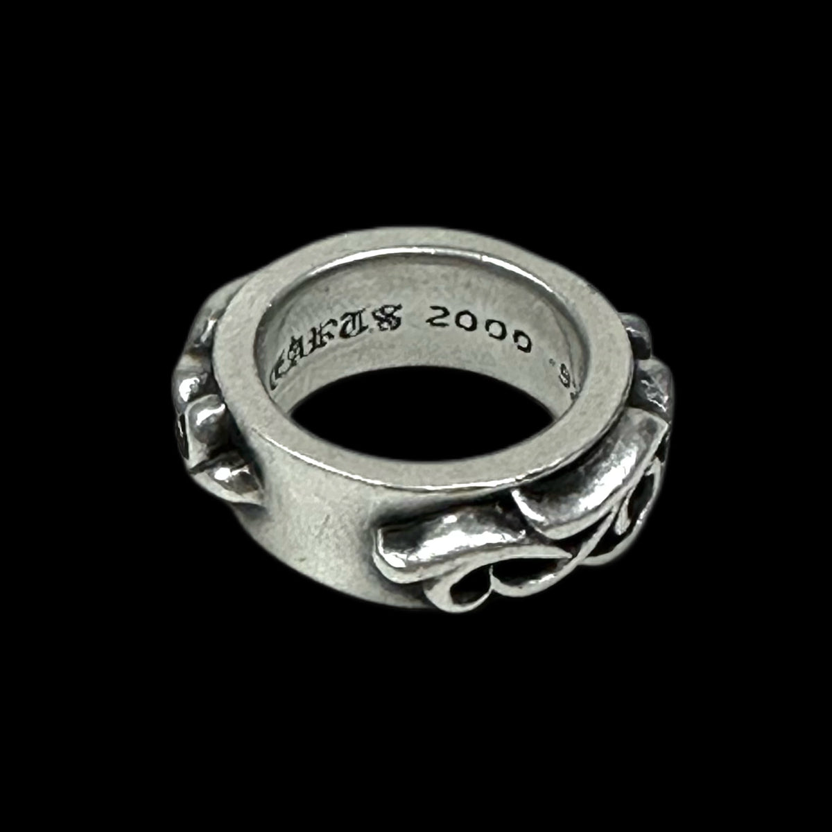 chrome hearts double narrow vine ring – change clothes