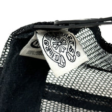Load image into Gallery viewer, vtg chrome hearts hollywood trucker hat black white
