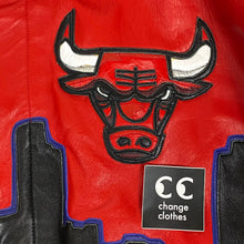 Load image into Gallery viewer, 1998 jeff hamilton chicago bulls repeat 3peat lambskin leather jacket
