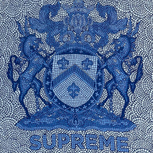 Load image into Gallery viewer, 2020 supreme mosaic silk shirt blue