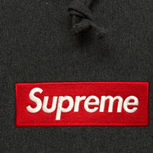 Load image into Gallery viewer, 2021 supreme box logo hoodie charcoal