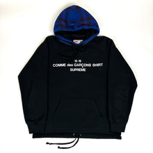 Load image into Gallery viewer, 2015 supreme // comme des garçons plaid hoodie