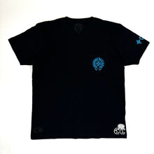Load image into Gallery viewer, chrome hearts triple cross tee light blue