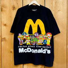 Load image into Gallery viewer, 2022 cactus plant flea market // mcdonald’s buddy & friends tee black