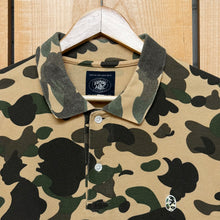Load image into Gallery viewer, 2011 bape camo apehead polo