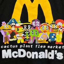 Load image into Gallery viewer, 2022 cactus plant flea market // mcdonald’s buddy & friends tee black