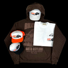 Load image into Gallery viewer, billy hill auto asylum hoodie brown