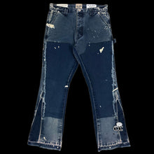 Load image into Gallery viewer, gallery dept carpenter flare pants navy