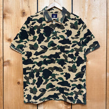 Load image into Gallery viewer, 2011 bape camo apehead polo