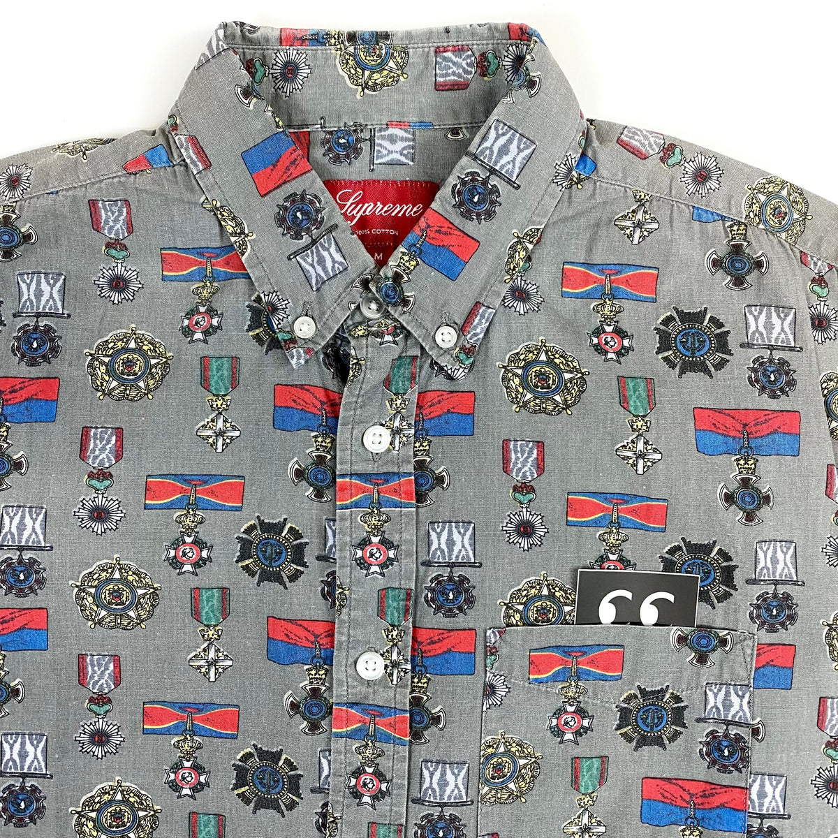 2010 supreme medals button up shirt – change clothes