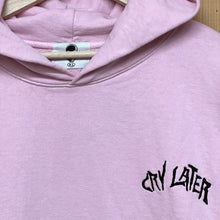 Load image into Gallery viewer, 2022 warren lotas cry later hoodie pink