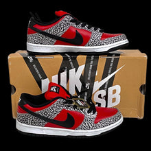 Load image into Gallery viewer, 2012 supreme // nike sb dunk low fire red clement