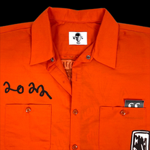 Load image into Gallery viewer, warren lotas // asspizza deadly night button up