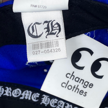 Load image into Gallery viewer, chrome hearts cross patch baseball hat blue white