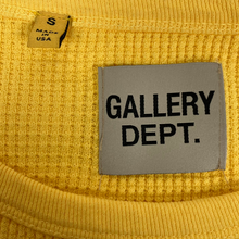 Load image into Gallery viewer, gallery dept thermal yellow waffle knit