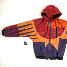 Load image into Gallery viewer, vintage starter phoenix suns starburst leather jacket zip up