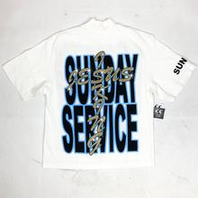 Load image into Gallery viewer, kanye west awge jesus is king lightning tee