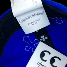 Load image into Gallery viewer, chrome hearts cross patch baseball hat blue white