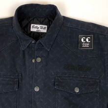 Load image into Gallery viewer, billy hill diamond plate denim jean jacket